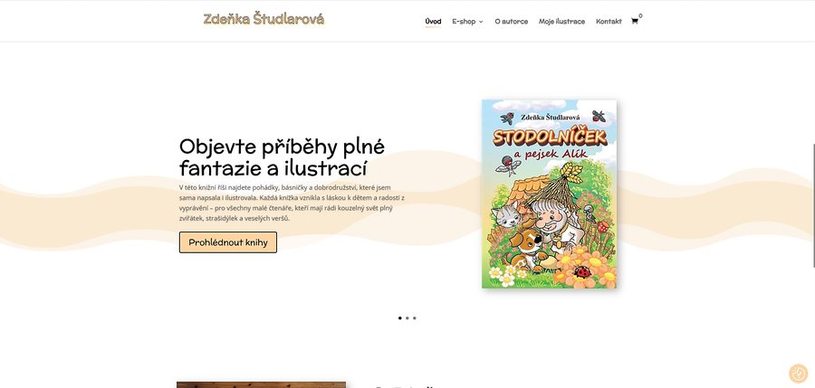 Ukázka e-shopu Zdeňky Študlarové.